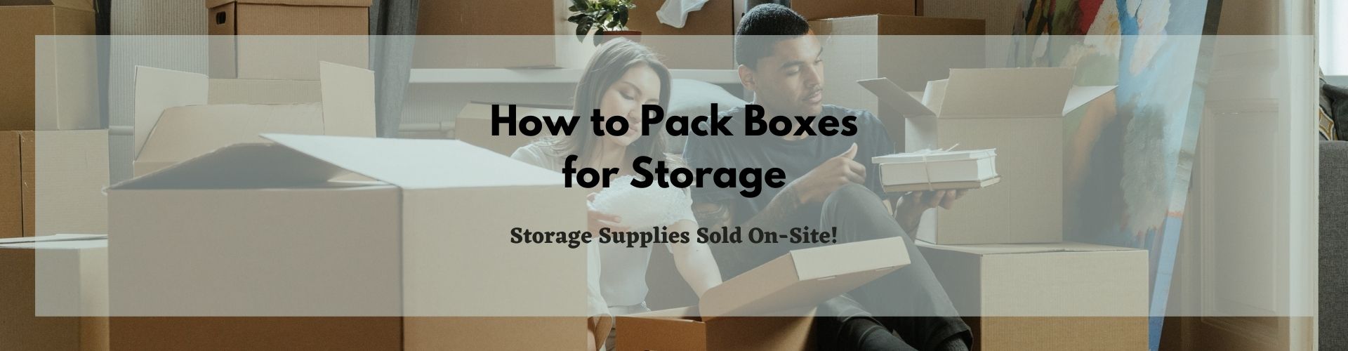 how to pack a storage unit