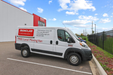 moving truck rental at Ironclad Storage in Prior Lake, MN